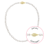 Perlový náhrdelník z říčních perel se zapínáním ze 14 karátového zlata 922001.1/9265A bílý