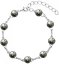 Náramok Rivoli so Swarovski Elements Black Diamond 8 mm
