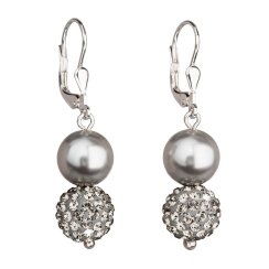 Náušnice se Swarovski Elements 31155.3 Grey