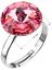 Prsten růžový Rivoli se Swarovski Elements Rose 12 mm