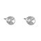 Náušnice bílé se Swarovski Elements tečka Krystal 5 mm