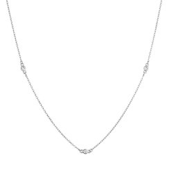 Strieborný náhrdelník so zirkónmi 12172.1