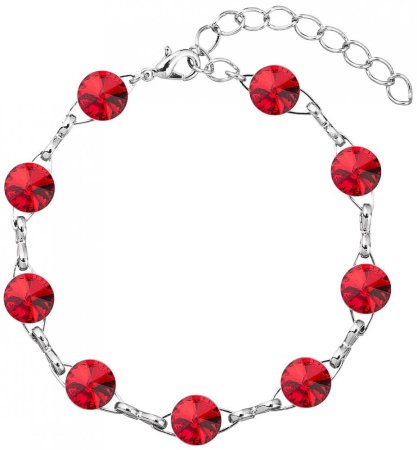 Náramek Rivoli se Swarovski Elements Light Siam 8 mm