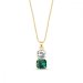 Náhrdelník zelený se Swarovski Elements Imperial Duo NTG44802CEM Emerald
