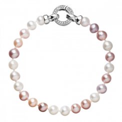 Perlový náramek z pravých říčních perel barevný 23004.3