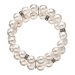 Perlový náramek dvouřadý bílý 33065.1 bílá