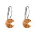 Náušnice Rivoli so Swarovski Elements visiace Orange 8 mm
