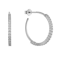 Strieborné kruhy so zirkónmi 11775.1