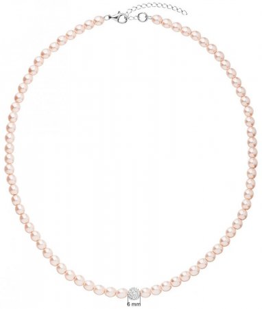 Perlový náhrdelník růžový 32063.3 Rosaline