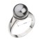 Prsten šedá perla se Swarovski Elements 35022.3 Grey 10 mm