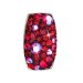 Strieborný prívesok s kryštálmi Swarovski červený obdĺžnik 34194.3 Cherry