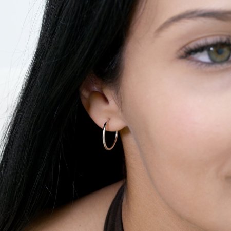 Strieborné náušnice kruhy 61002