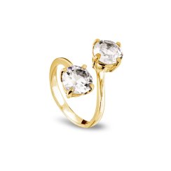 Prsten čirý se Swarovski Elements Ronda PPG10882C Krystal