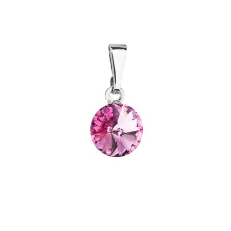 Prívesok ružový Rivoli so Swarovski Elements Rose 8 mm