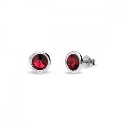 Náušnice červené so Swarovski Elements Tiny Bonbon Studs KR1122SS29SC Scarlet 6 mm