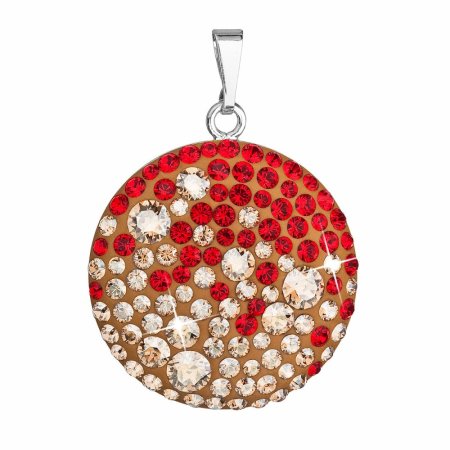 Přívěšek se Swarovski Elements placka 34131.3 Siam Gold