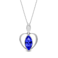 Náhrdelník modrý se Swarovski Elements Velma NS422815SA Sapphire