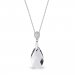 Stříbrný náhrdelník se Swarovski Elements čirá kapka Dainty Drop N610616C Krystal