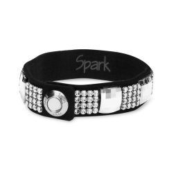 Náramek se Swarovski Elements krystaly černý Monaco B4MESH2493CZCC Krystal