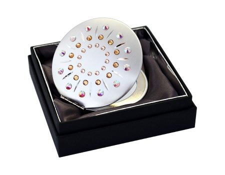 Kosmetické kapesní zrcátko se Swarovski Elements mix barev EL-01.013