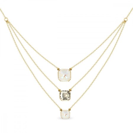 Náhrdelník šedý se Swarovski Elements Imperial Trio NKG3ROLO4480LGDGS Light Grey DeLite
