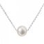 Perlový náhrdelník z pravých říčních perel bílý 22014.1