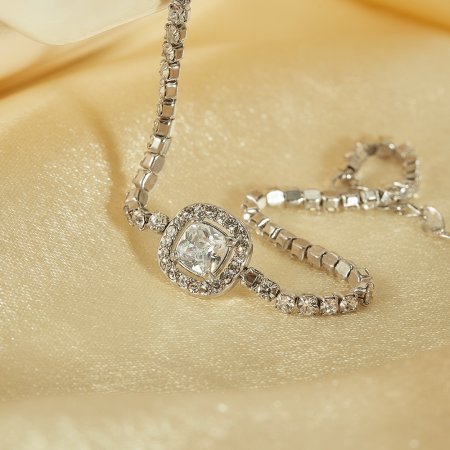 Náramek s čirými zirkony Princesse SB001C