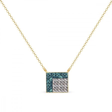 Náhrdelník zelený so Swarovski Elements Kingdom NNGFM7EMC Emerald