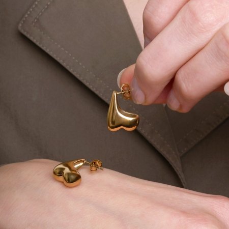 Náušnice HEART gold
