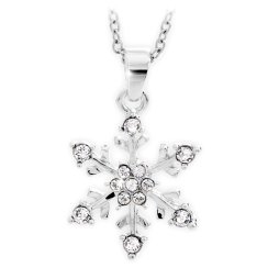 Náhrdelník so Swarovski Elements vločka Kryštál