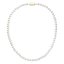 Perlový náhrdelník z riečnych perál so zapínaním zo 14 karátového zlata 922001.1/9267A biely