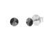 Náušnice čierne so Swarovski Elements Dotty Studs K1088PP31H hematitu