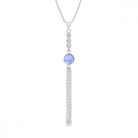 Náhrdelník modrý se Swarovski Elements Ballena NC1122SS29LS Light Sapphire