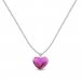 Náhrdelník ružový so Swarovski Elements Heart N28086F Fuchsia