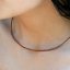 Náhrdelník s pravými smoky quartz kamene 42012.3 oceľ