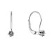 Strieborné visiace náušnice s Preciosa kryštálom 31322.3 black diamond