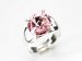Prsteň so Swarovski Elements Rivoli Light Rose 12 mm