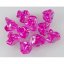 Dekorační akrylové kameny růžové 10 ks v balení