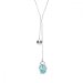 Náhrdelník tyrkysový se Swarovski Elements Vinber NKL6428LTU Light Turquoise