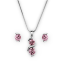 Súprava ružová so Swarovski Elements vlnka Light Rose