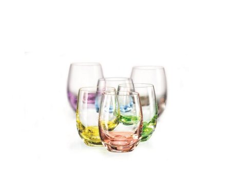 Sklenice štamprle Rainbow barevné 60 ml
