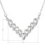 Strieborný náhrdelník s kryštálmi Swarovski biely 32067.1 Krystal