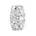 Strieborný prívesok s kryštálmi Swarovski biely obdĺžnik 34194.1 Kryštál
