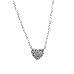 Náhrdelník čirý se Swarovski Elements Srdce Krystal