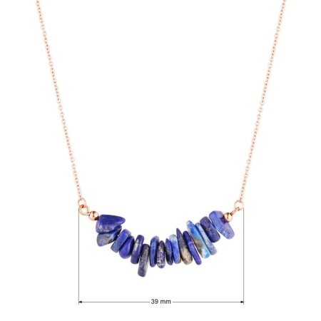 Náhrdelník s kamenem lapis lazuli 42037.3 ocel