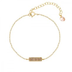 Náramok zlatý so Swarovski Elements Radiance BGFMP1GS Golden Shadow