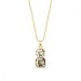 Náhrdelník  hnědý se Swarovski Elements Imperial Duo NTG44802GSLCT Light Colorado Topaz