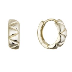 Pozlátené náušnice kruhy 61157