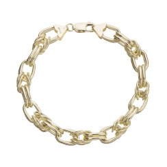 Elegantní masivní náramek pozlacený 73067