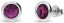 Náušnice fialové sa Swarovski Elements Tiny Bonbon Studs KR1122SS29AM Amethyst 6 mm